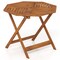 Octagon Solid Wood Patio Table 35.5" With Central Umbrella Hole Outdoor Indoor